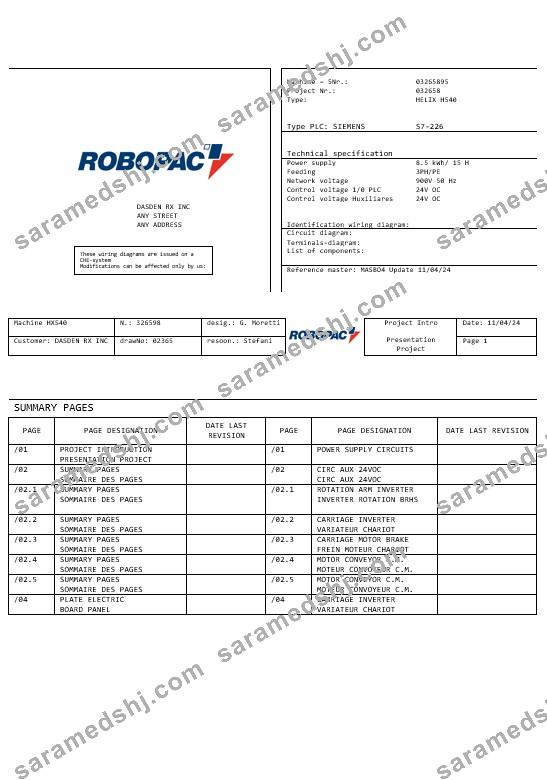 ITALY ROPOBAC SYSTEMI business utility bill Word and PDF template